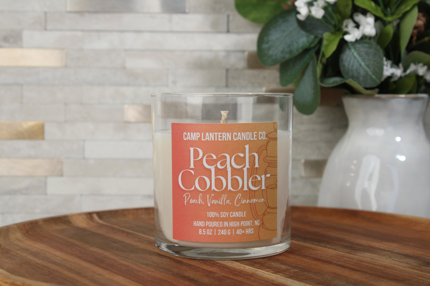 Peach Cobbler - Glass Tumbler